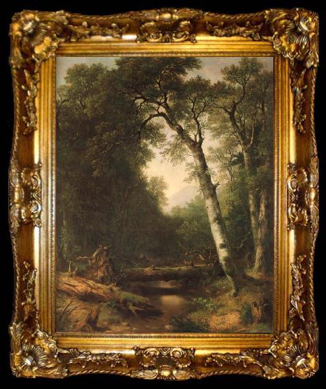 framed  Asher Brown Durand Ein Bach im  Wald, ta009-2